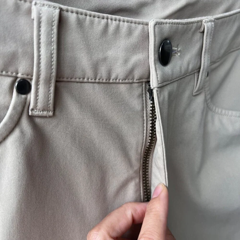 Lululemon ABC Slim-Fit Pant 27” – Warpstreme , Beige, Size 30 G113
